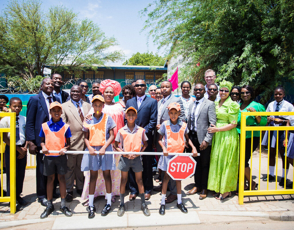 Safe school area infrastructure and 30 km/h advocacy in nine countries in Africa