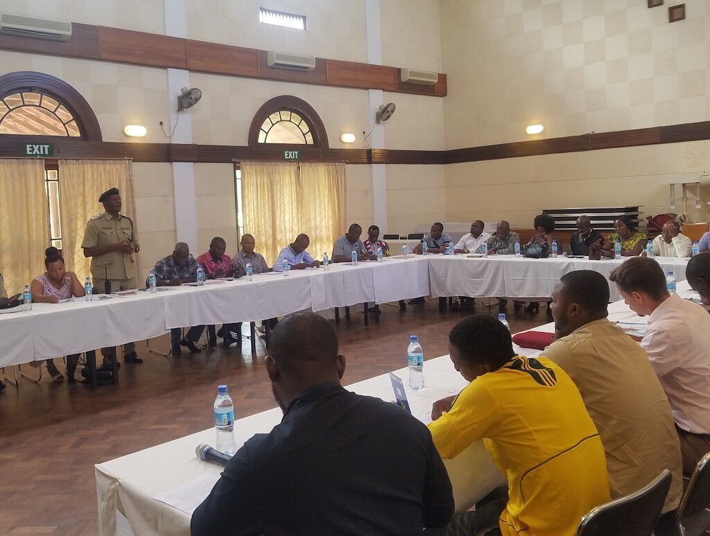 Discussions during a stakeholder workshop