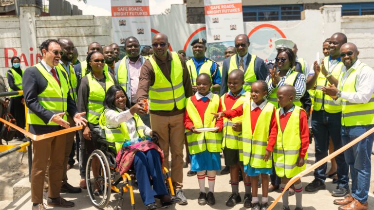 Ribbon cutting event at Mwangaza school, Kayole, Nairobi